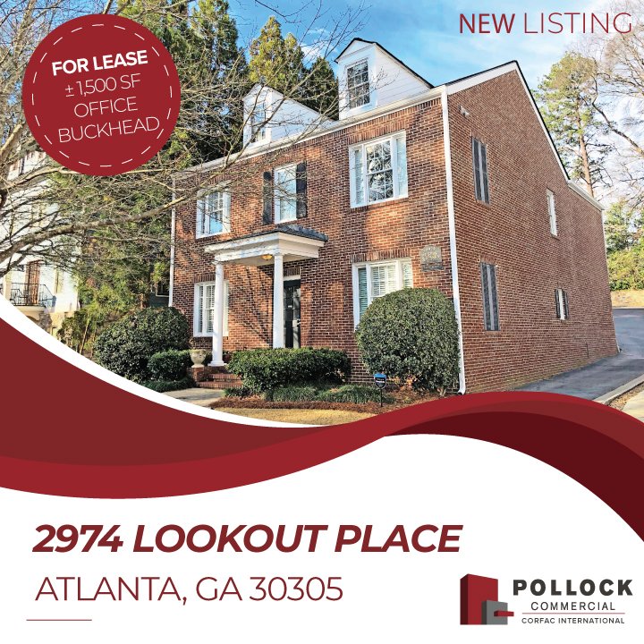 PollockComm's tweet photo. Newly available in Buckhead. Charming small-office opportunity with dedicated parking ideal for legal and professional services.  Contact us to arrange a tour.

#newlisting #officeforlease #buckheadatlanta #atlcre #pollockcommercial #corfac https://t.co/copq38qr6F