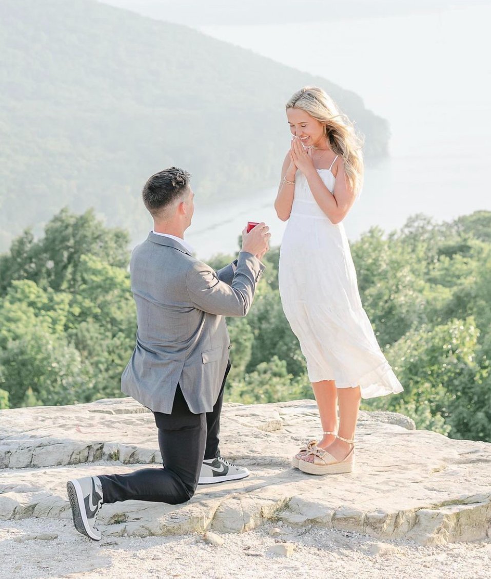 trashpandas's tweet image. Congrats to Trash Pandas pitcher @colemancrow and his fiancée Avery on their engagement! 💍