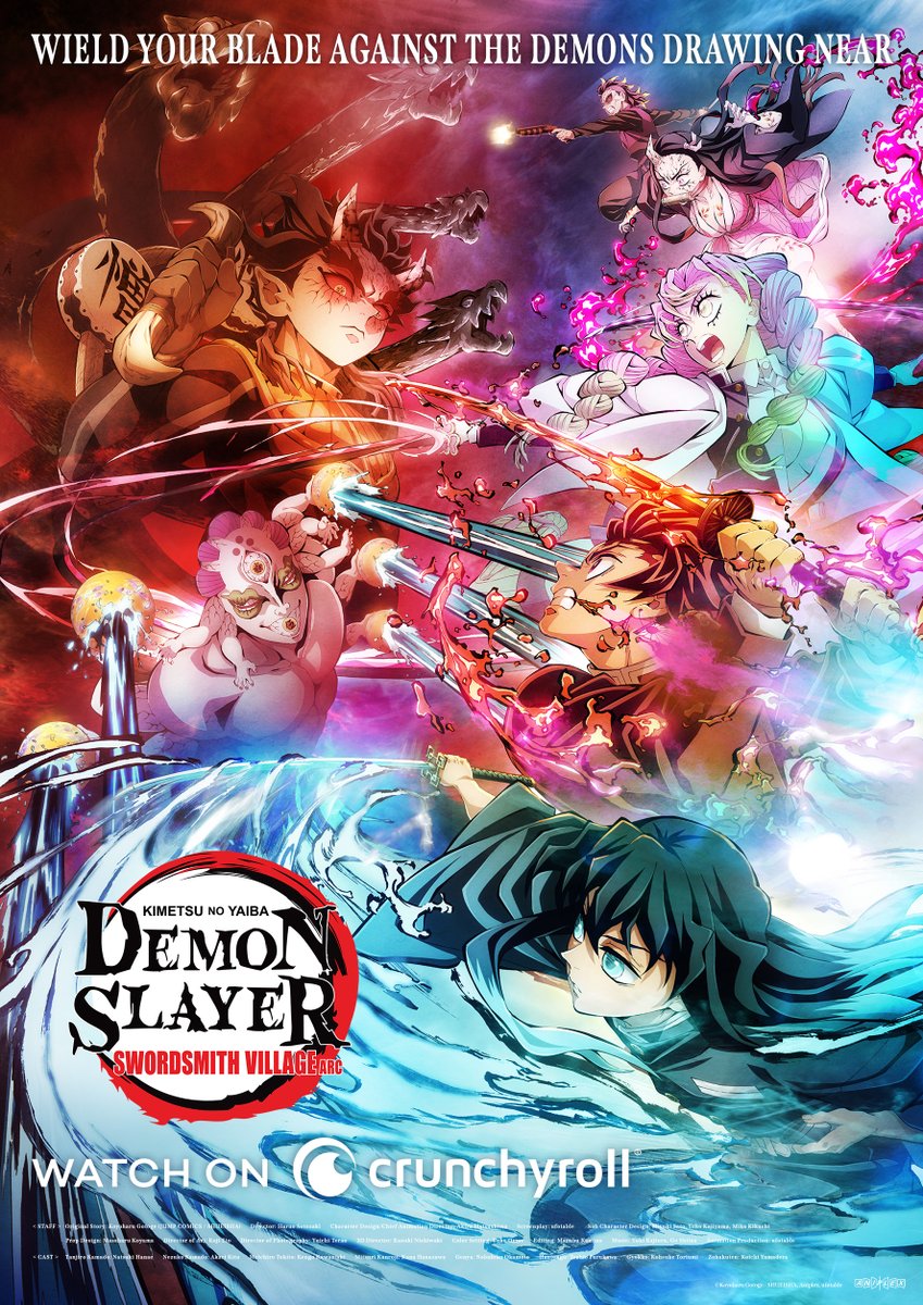 Esta é a data e horário exato da estreia de Demon Slayer 3 na Crunchyroll