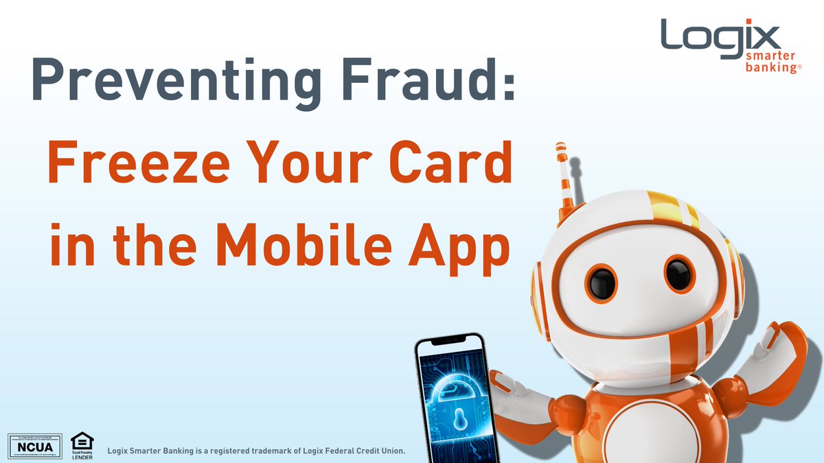 LogixFCU's tweet image. Stay one step ahead of scammers and keep your finances secure with the Logix Mobile Banking app. Effortlessly freeze or unfreeze your card whenever you need to take control and enjoy peace of mind. 

Find out more in this #LogixSmartLab blog post. 👇
hubs.li/Q01QMw9M0