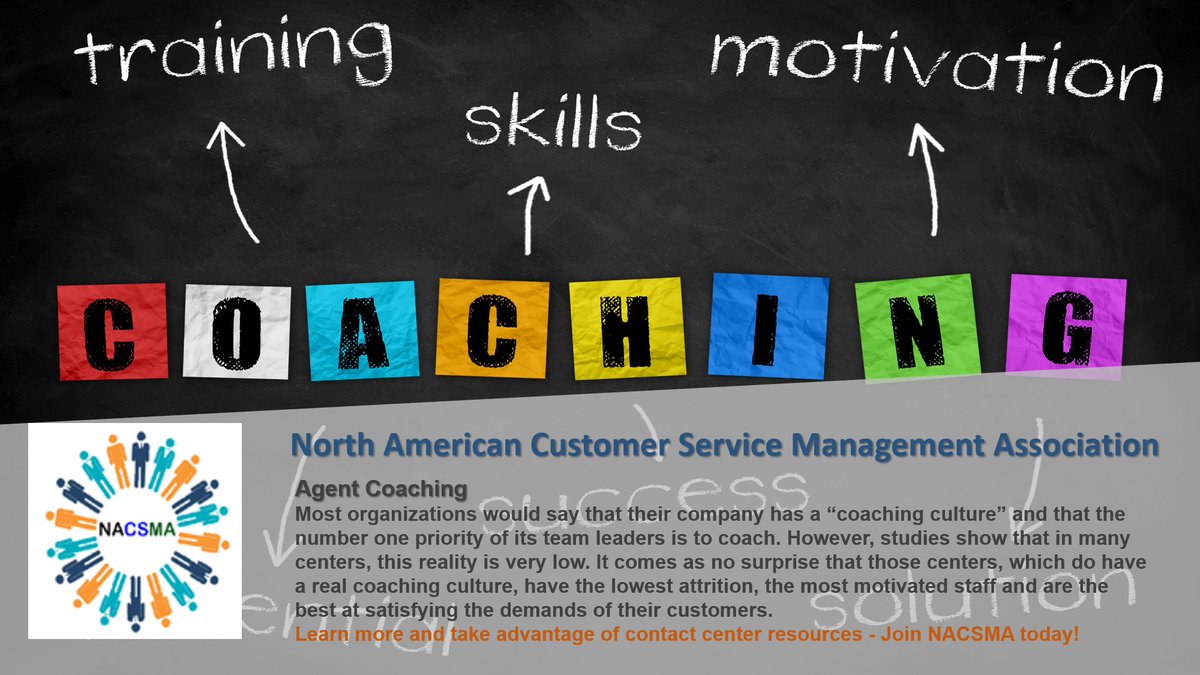 …tomerservicemanagementassociation.org/agent-coaching…
No one cares how much you know until they know how much you care. Read about this topic and others from contact center professionals like you at the link above! #coachingculture #teachtolead #becomeamember #NACSMA #contactcenters #callcenters