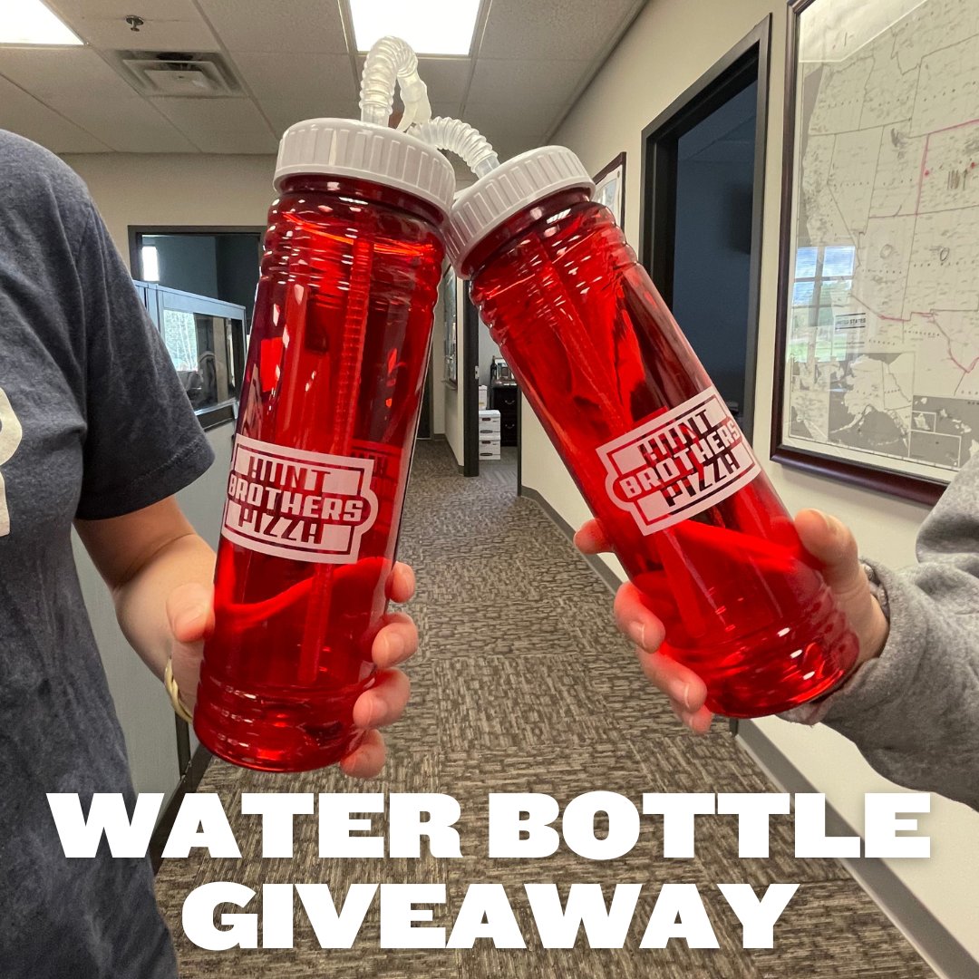 We have your new emotional support water bottle! RT this post for a chance to win a #HuntBrothersPizza water bottle!