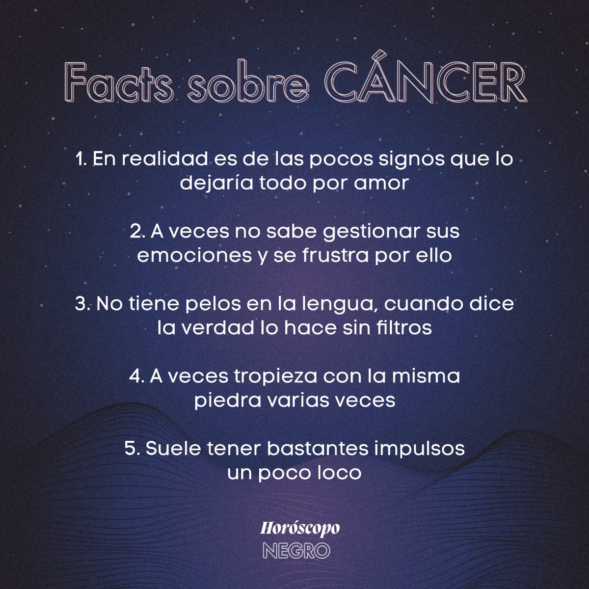 Facts sobre #cancer ✨🔮✨ #horoscoponegro