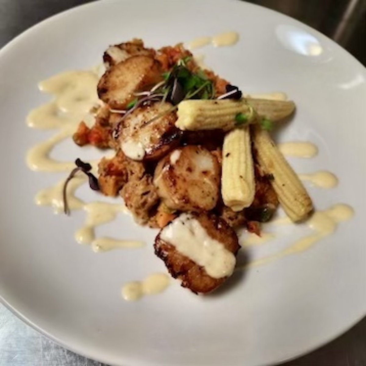 bluebellinn's tweet photo. Hand-harvested from the ocean floor… our Pan Seared Diver Scallops #bbistyle are a thing of beauty served with potato &amp; chorizo hash, baby corn and roasted tomato Beurre Blanc.   
🔵🔔
💻- https://t.co/7Mb0LyqQ6T
☎- 215.646.2010
#bluebellpa https://t.co/7AeMhp1eSB