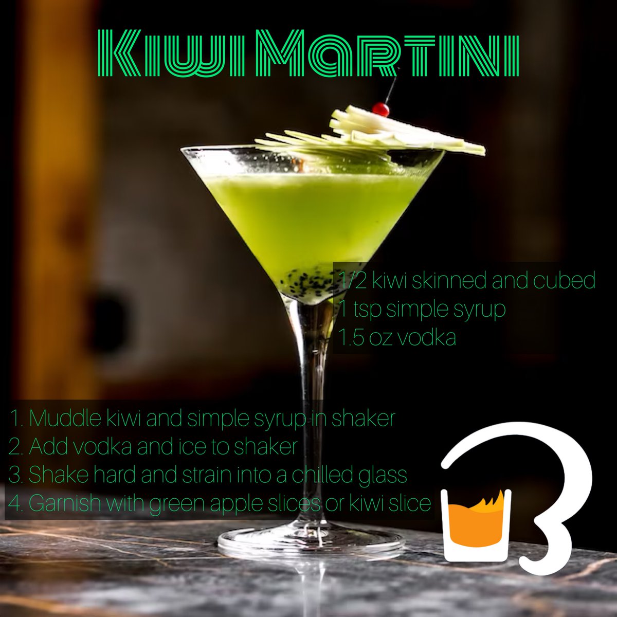 RealBarBook's tweet photo. Cocktail of the Day - Kiwi Martini π₯π₯π₯ππΈ
#cocktailoftheday #TheBarBook #VeteranOwned #sharethispost #indulgentexperiences #realreviews #localfavorites #drinkdiscoveries #FlavorProfile #liqour #cocktailjournal https://t.co/EXcHuMNLfD