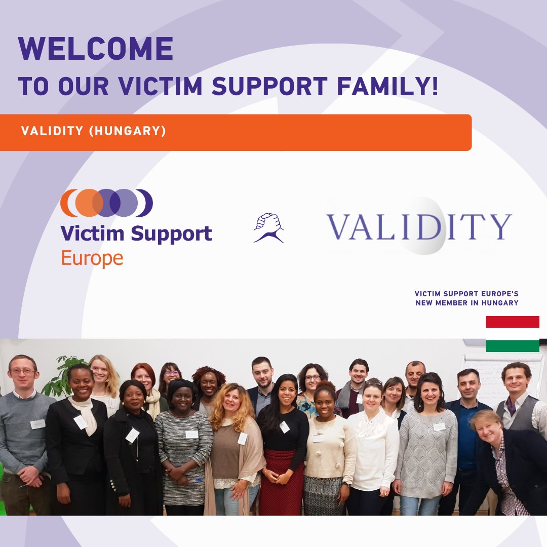 VictimSupportEU's tweet photo. 🎉 A warm welcome to our new member Validity Foundation and lots of good wishes on becoming part of our growing #VictimSupport family!
LEARN MORE: https://t.co/Z49bR2B6bK
#EUVictimsRights #VictimSupportEU #EUVictimsRightsDirective #ShapingVictimSupportTogether #VRD #SafeJustice https://t.co/tlPoIT1QcY