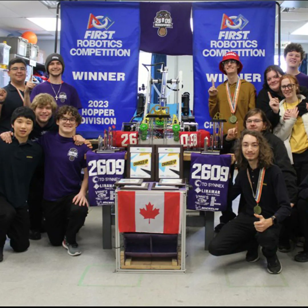 BeaverworX, made up of students and mentors at a Guelph Catholic High School, was part of the winning alliance at the FIRST robotics world championships—made up of 619 teams  across 59 countries, including Poland, Japan, Australia and more. Read more here: buff.ly/3nvM99A