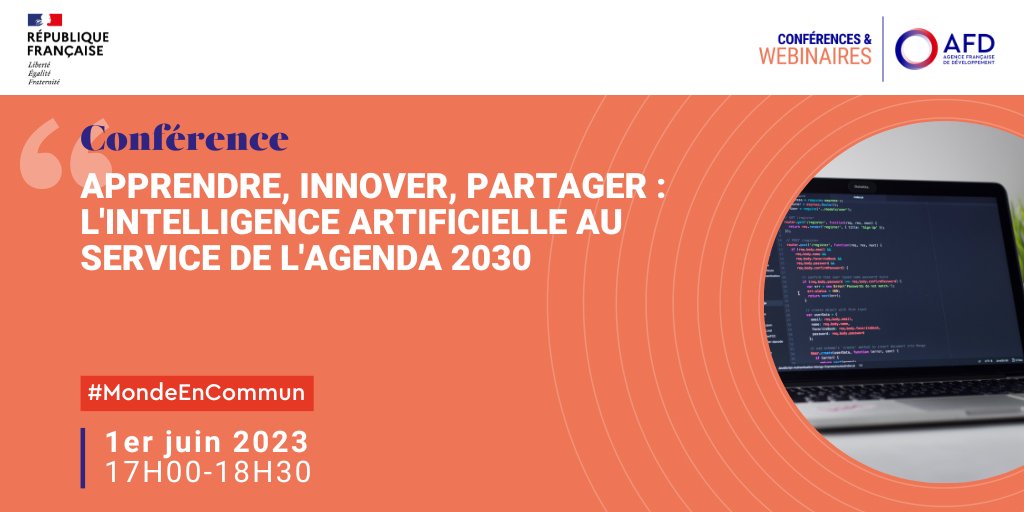 📆01/06 #Conférence sur les nouvelles technologies au service des Objectifs de développement durable #ODD🌱

Venez découvrir le Prospecteur ODD, une solution d’intelligence artificielle #IA développée par nos chercheurs !

Pour s'inscrire à la conférence➡️bit.ly/42tsyp8