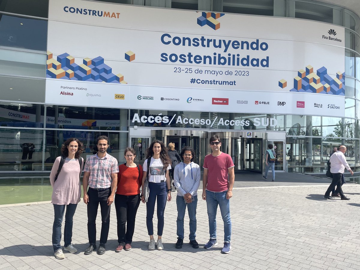 Today we visited #Construmat. Plenty of ideas for #circularity and #sustainabilty in #construction!! Great time with Marta B, ⁦<a href="/YounesJahani/">Younes Jahani</a>⁩, ⁦<a href="/AlbaCodina/">Alba Codina</a>⁩, ⁦<a href="/Mehdi_Baglo/">m. Aghabagloo</a>⁩ and ⁦<a href="/Michaelson_man/">Man Ish</a>⁩ ⁦<a href="/amade_udg/">AMADE - UdG</a>⁩ ⁦<a href="/UdGPolitecnica/">Escola Politècnica Superior #50EPS</a>⁩