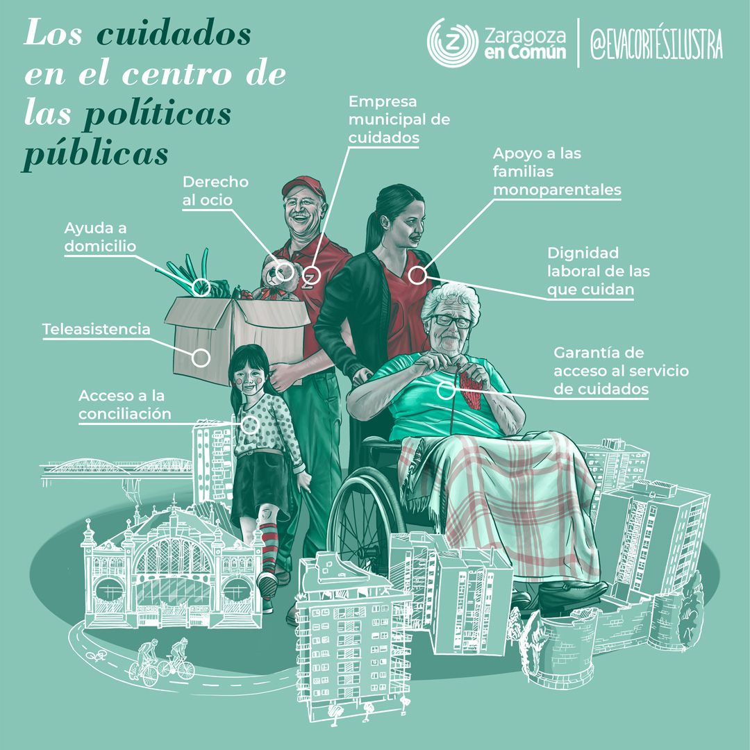 evacortesilustr's tweet photo. 🔥No todos los días se ilustran los programas electorales. Si te gustan estas ilustraciones, están disponibles en las mesas informativas de @ZaragozaenComun que hay en los barrios.
RECUERDA: Ir a votar es esencial para poder tejer comunidades libres en el activismo de calle. https://t.co/mz69Uocd4O