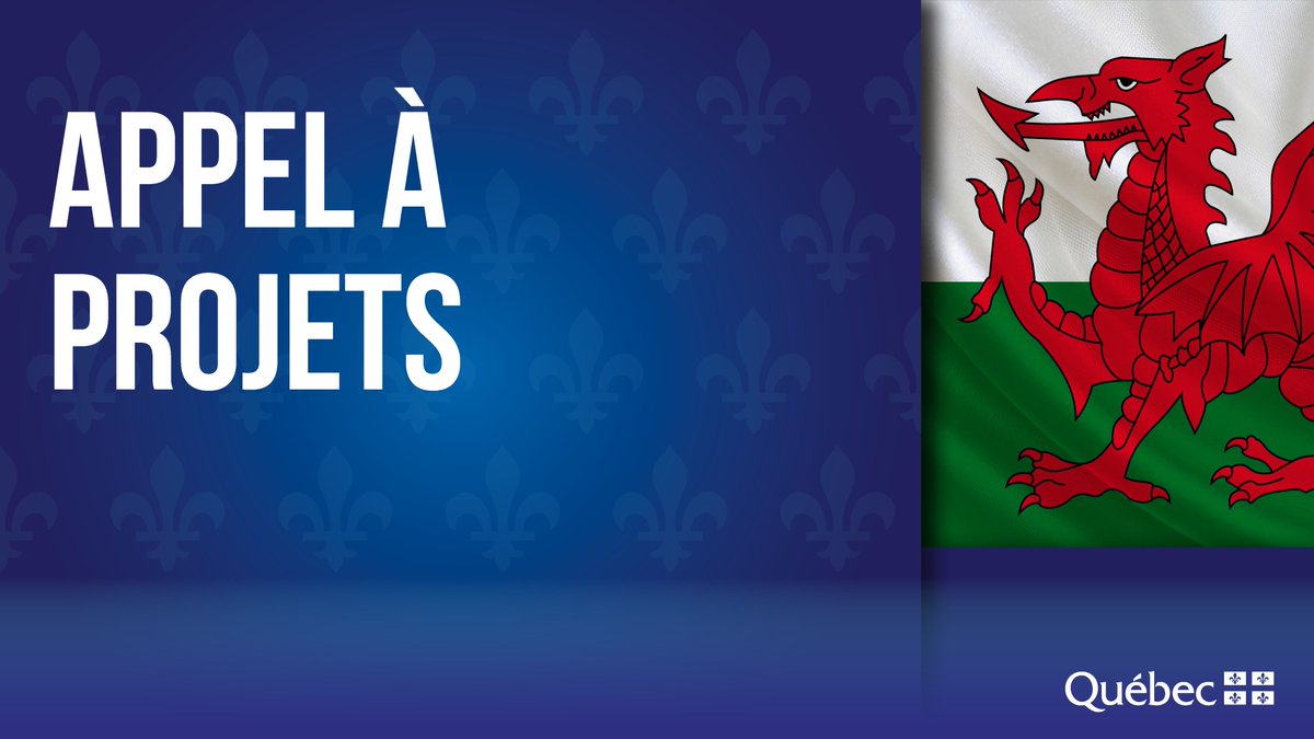 QuebecUK's tweet image. 📢 Pour la 4e année, les gouvernements du #Québec &amp;amp; du #paysdeGalles lancent un #AppelàProjets en:
✅#relance verte
✅#économie, #science &amp;amp; #innovation
✅#art &amp;amp; #culture

➡️Candidatez dès maintenant:
⚜️bit.ly/QuebecPaysdeGa…
🏴󠁧󠁢󠁷󠁬󠁳󠁿bit.ly/QuebecWales
Date Limite: 24 juillet 2023
