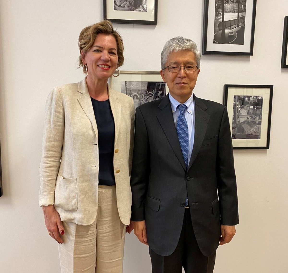 GERonAsia's tweet photo. The Japanese-German Center Berlin (JDZB) is a unique asset of 🇯🇵-🇩🇪 relations. Great discussion with the new #JDZB President and former Ambassador to Germany Takeshi Yagi today, sharing the vision of JDZB as a powerhouse for exchange on all levels. https://t.co/7JXC3FXiLW