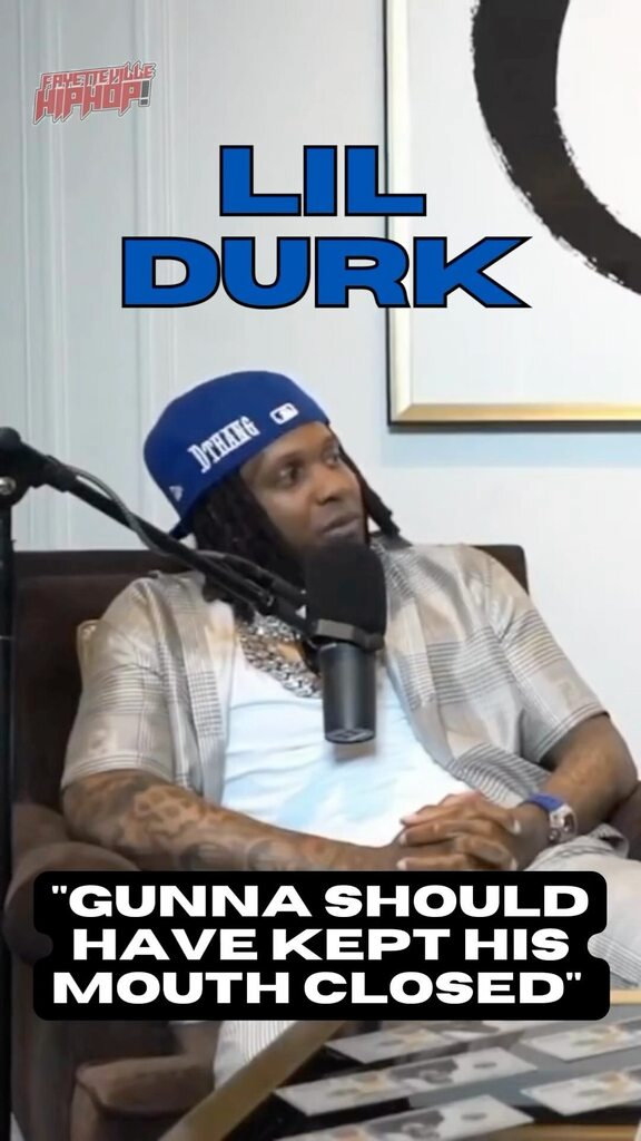 VilleHipHop's tweet photo. #lildurk says #gunna told and he despises all rats.. he rides with #youngthug 

Do y’all agree that Gunna told on Thug? 

Follow @fayettevillehiphop ! Link in bio!
•
•
•
#fayettevillehiphop #fayetteville #rap #hiphop #atl #hiphopnews https://t.co/aGx83bUA6p https://t.co/UqxSV9xD9J