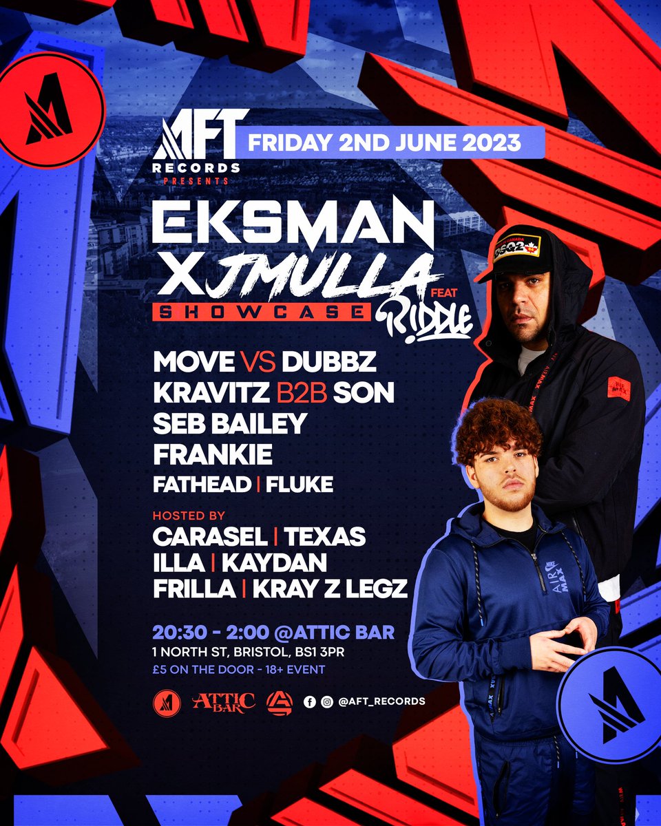 Next Friday <a href="/Eksman_mc/">Eksman_mc</a> x JMulla showcase going down in Briz!