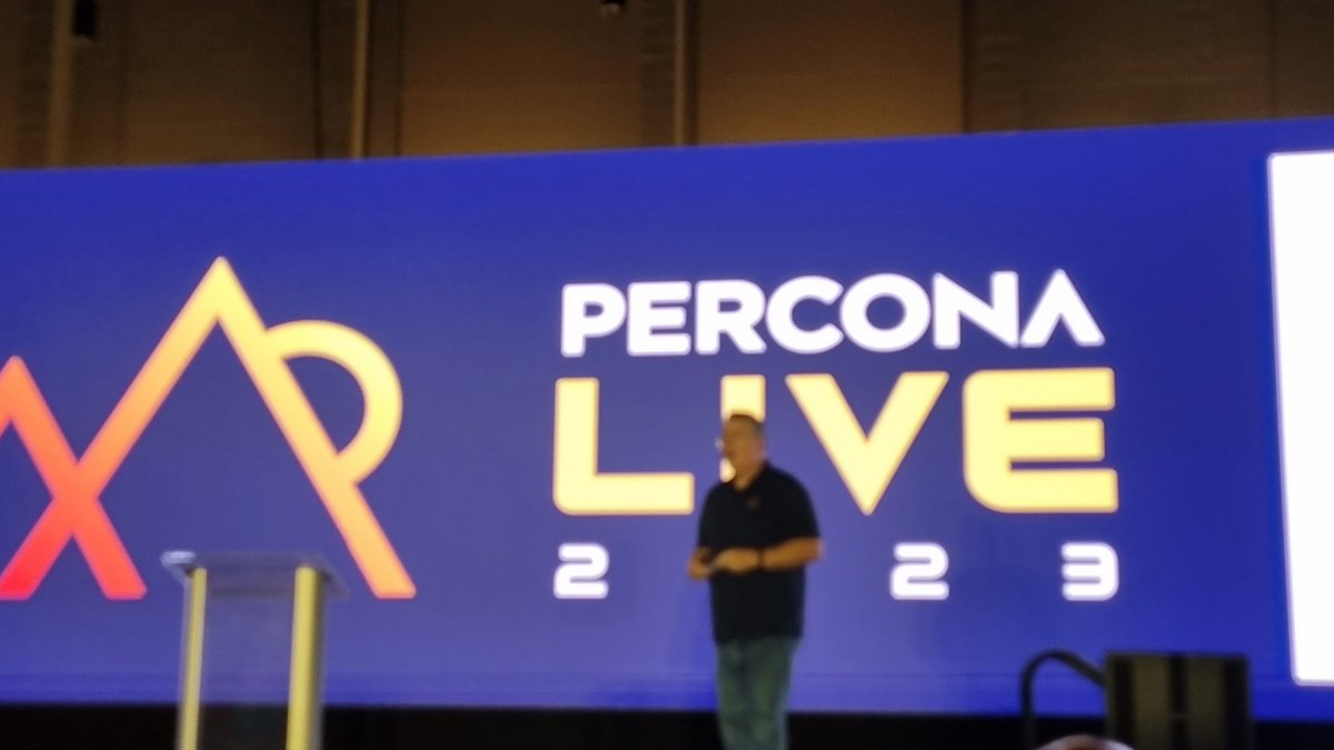 #PerconaLive 2023 starts with @stoker