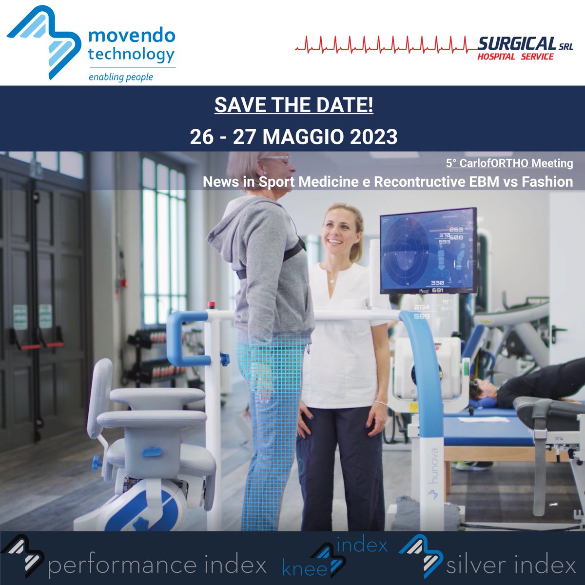 We are pleased to announce that Movendo Technology will be present thanks to our Sardinian partner , Surgical Medical, at the 5th edition of the biennial CarlofORTHO Meeting, on the 26th and 27th May 2023, in Carloforte, Cagliari.
#hunova #movendotechnology
