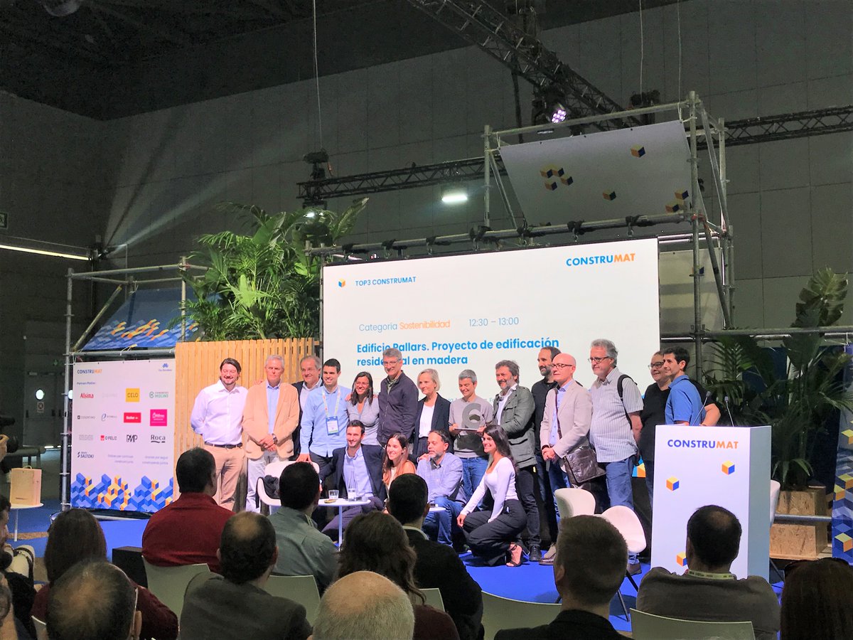 ConstrumatBCN's tweet photo. 🏆 Proyecto de edificación residencial en madera, impulsado por IMHAB y galardonado por #Construmat en nuestro 🟢 TOP 3, en la categoría de #sostenibilidad.
🥳 ¡Enhorabuena!
#Construmat23 @ITeC_cat, KLH, Constraula @sorigue_, Oikosvia Arquitectura, Fabregat. https://t.co/rvSWr8f7TL