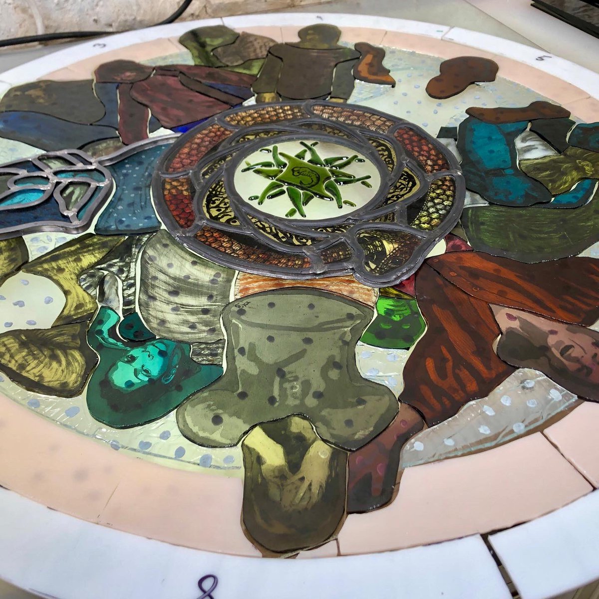 Oh this has taken a while. Few kiln firings still happening…pieces eventually all cut.
Quite a sense of accomplishment and some excitement to see it come together. #mother #mothers #motherhood #moments #connections