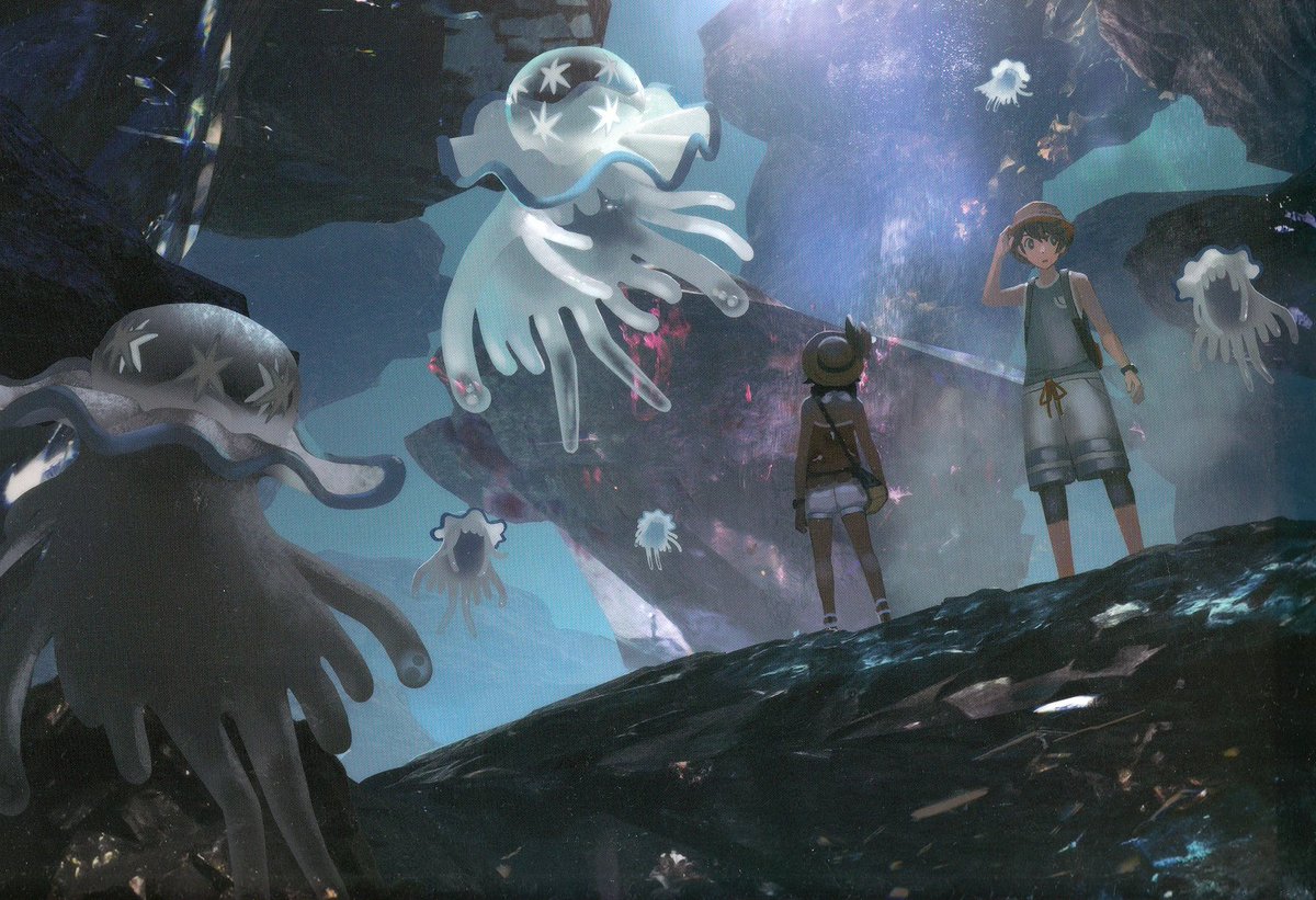 Lewchube's tweet photo. fucking unreal that this Ultra Beast art was used on like two pieces of Pokemon merch and nothing else https://t.co/3LqyttNsoF