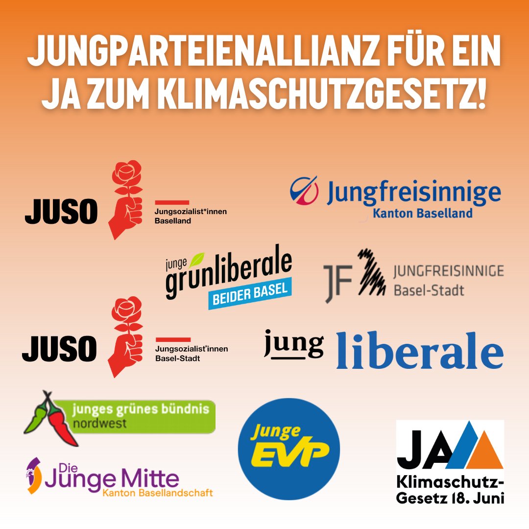 Am 18. Juni 2023 ganz klar JA zum Klimaschutz - für uns und die kommenden Generationen! 

Wir von der <a href="/DieJungeMitteBL/">Die Junge Mitte Basel-Landschaft</a> setzen uns gemeinsam mit einer breiten Allianz aus Jungparteien aus BL und BS für das Klimaschutzgesetz ein.

<a href="/klimaschutzja/">JA zum Klimaschutz-Gesetz</a>