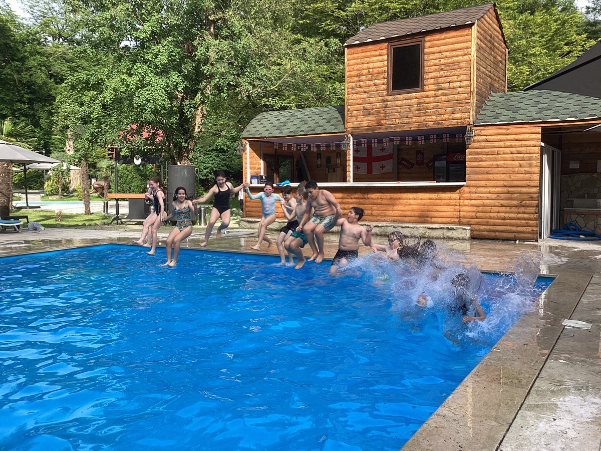 Year 6 testing the pool!