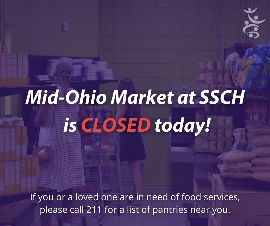 ANNOUNCEMENT!
The Mid-Ohio Market at St. Stephen's Community House will be CLOSED today, May 23. We apologize for the inconvenience. We will reopen tomorrow at 10 am!