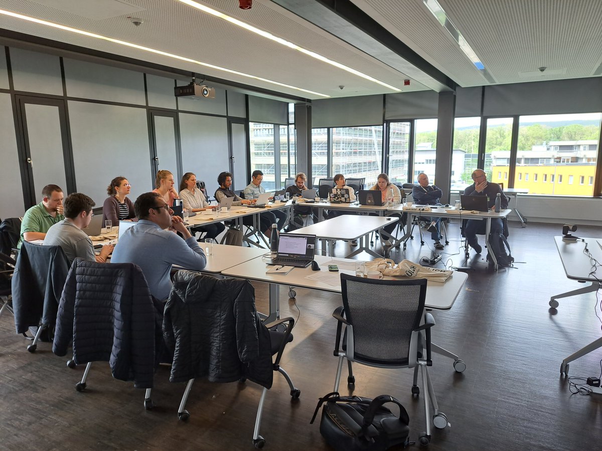 After the evaluation of the second period of <a href="/CrowdDNA_H2020/">CrowdDNA</a> in April in #Brussels, we are happy to start today 3 days of all hands meeting at <a href="/fz_juelich/">Forschungszentrum Jülich | @fzj@social.fz-juelich</a> in #Juelich. 

Thanks to Juliane, Armin, Helena and Sina for organizing this event! 🌳☁️🍪☕️