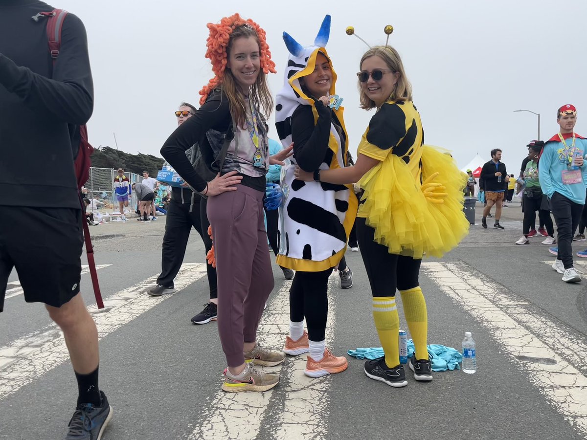 Might not have been the fastest nudes at #BaytoBreakers2023 but we were at least the best dressed ones  #ididntchoosetheseasluglife #theseasluglifechoseme