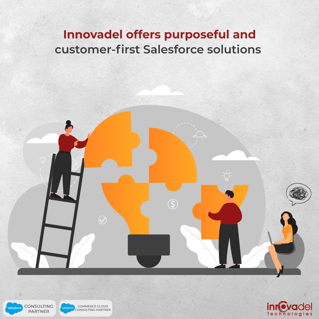 Innovadel is a globally recognized Salesforce Consultancy Partner where our expert team combines strategy and experience to build top-notch solutions for our clients. Contact us today and get free Consultancy today!

#salesforce #commercecloud #salescloud #servicecloud