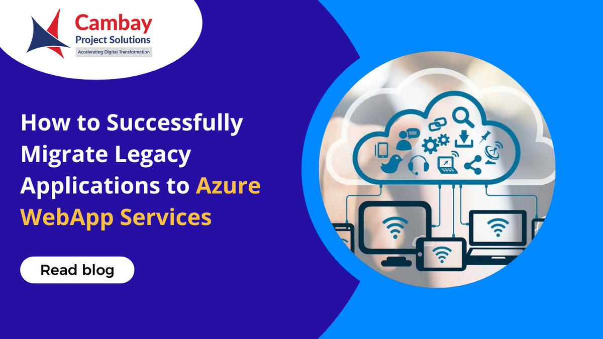 cambayllc's tweet image. Is your organization running on old legacy applications &amp;amp; their technologies are already outdated, &amp;amp; there is no support from Microsoft? 

Read blog to learn how to successfully migrate legacy applications to #AzureWebAppService
buff.ly/43hhb3Y
#applicationmodernization