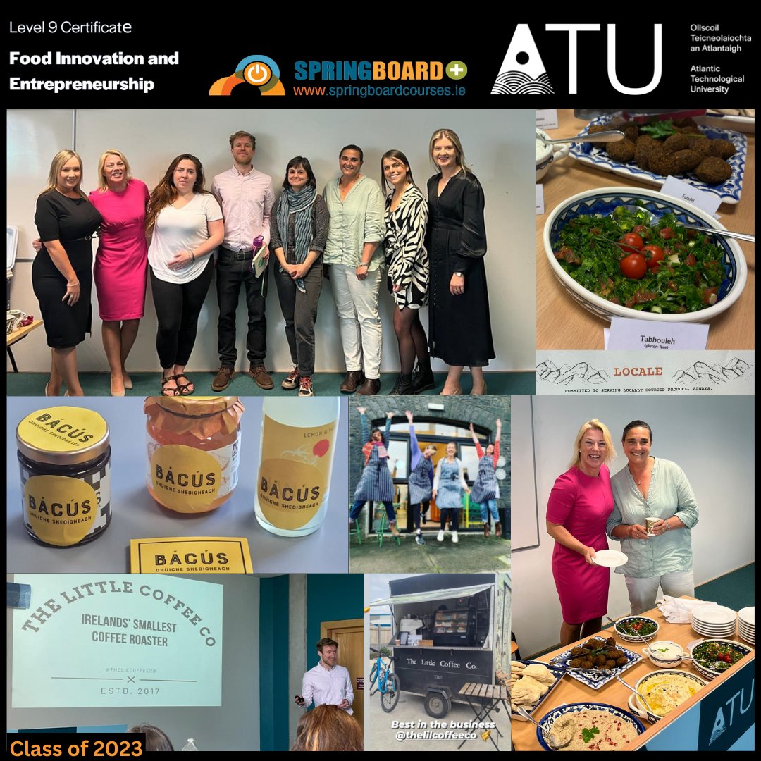 Wake up rural #Ireland with passion, connection &amp; food experiences!🇮🇪🥘
Incredible business pitches from <a href="/ATU_GalwayCity/">ATU Galway City</a>
Cert in #Food #Innovation and #Entrepreneurship students ✨
Comhghairdeas to you all!
#class2023#ATU
<a href="/HEA_Skills/">Springboard+</a> <a href="/atu_ie/">Atlantic Technological University</a> <a href="/LisRyan_Nutri/">Dr Lisa Ryan</a> <a href="/miamcd/">Maria McDonagh</a>
