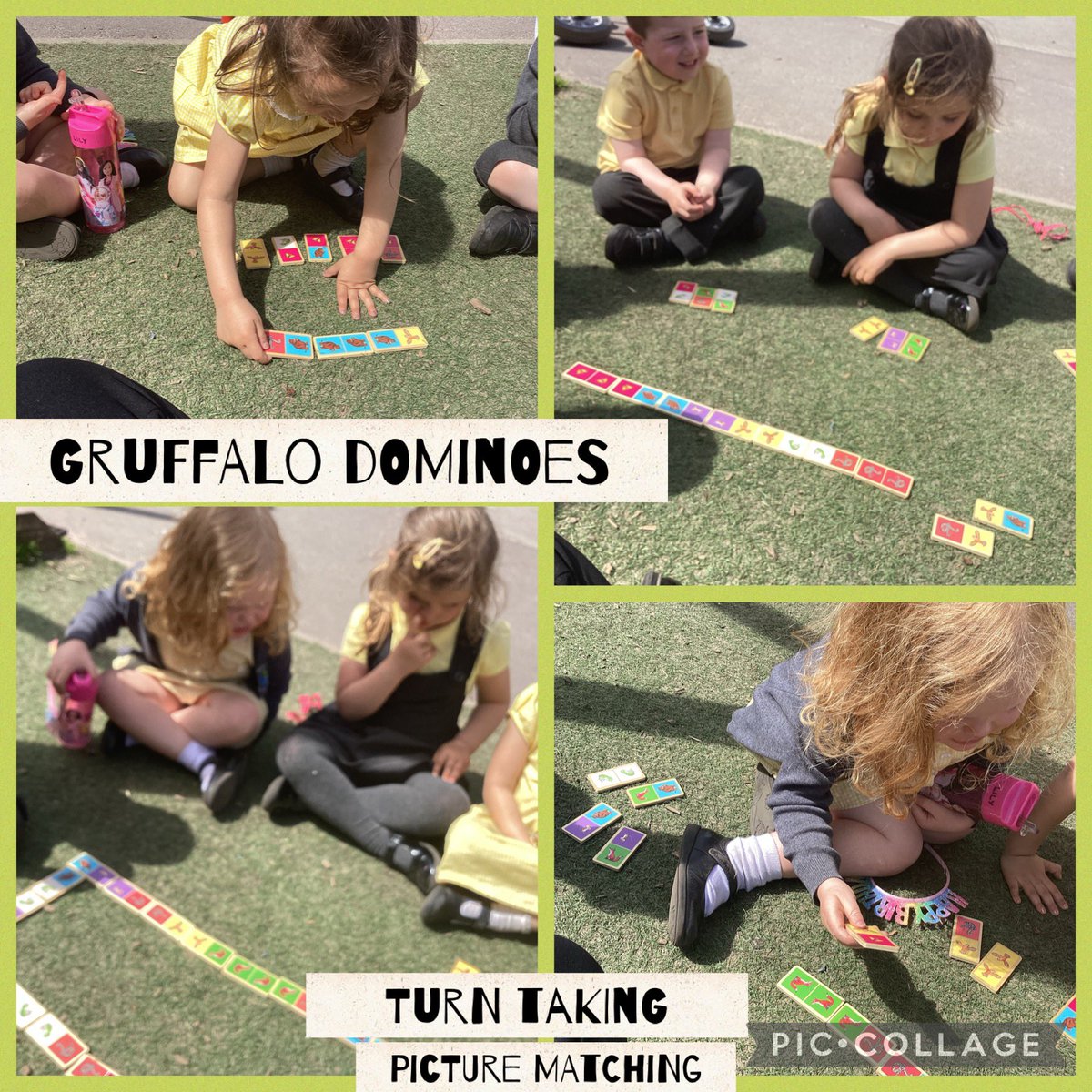 NurseryMlps's tweet photo. Dominoes in the sunshine ☀️ https://t.co/O8dOR7R0ef