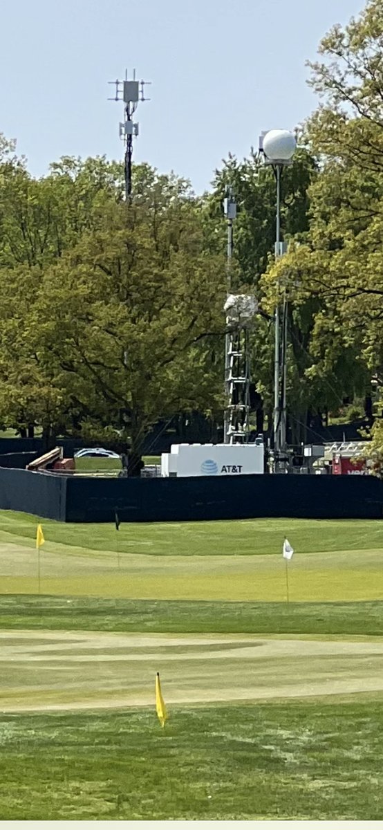 MobilizeNY's tweet photo. Last week @ATT &amp; @FirstNet were in full swing at @OakHillCC for the @PGAChampionship keeping our customers &amp; first responders connected by being prepared &amp; deploying a COW (cell tower on wheels) to boost our cellular network at the event, featuring 50k spectators daily!⛳️🏌🏻‍♂️👮🏽‍♂️🚑 https://t.co/Y3A4farMDz