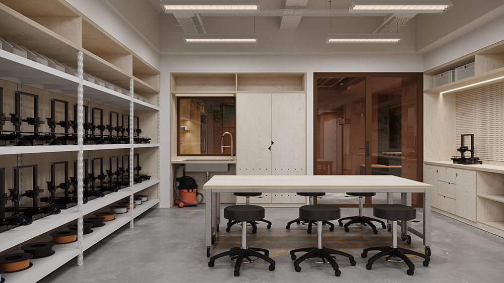 danishkurani's tweet image. I recently designed a center where teenagers learn how to be creators and entrepreneurs

There&apos;s recording studios, collaboration spaces, and this #makerspace 👇

Details coming soon

#pblchat #edchat #stem #education #makered