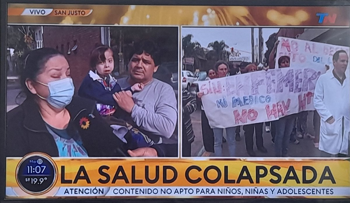 Sin personal de salud, no hay salud. 
El sistema está colapsado.
Los hospitales destrozados, OSPITO/OSCHOTA/OSCULO son un cáncer, y ni la mejor prepaga te va a garantizar medicina de calidad.