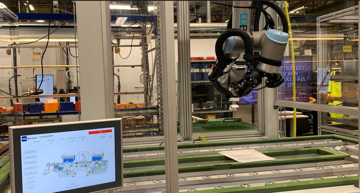 hd_wireless's tweet photo. H&D Wireless Dalumverken har utvecklat och driftsätter en ny cobot-monteringslina åt Parker. Det totala värdet av projekt och leverans är cirka 1,8 MSEK.
Pressmeddelande: https://t.co/ajR7zgKV8m
#Monteringslina #Produktion #Partner #Casat #Cobot #IIoT #Communication #Safety https://t.co/Qmx6ZKmN6A