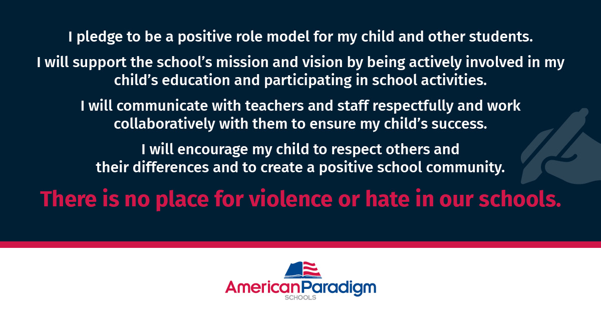 The number of violent incidents from parents in schools has increased nationally, and when violence enters schools, our students suffer. We’re asking parents to band together &amp; agree to nonviolent resolutions on school property by taking our #ParentPledge. Comment below with a 💙