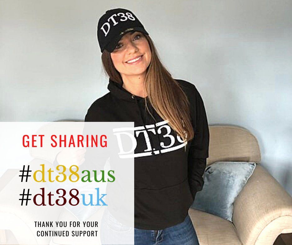 Sharing is everything & we love it when you post pics with your DT38 gear. 

Please keep putting up your best selfies & snaps, we promise we’ll share! 🙌

#DT38Aus #DT38UK #Charity #RaisingAwareness #TesticularCancer #SelfChecking #AwarenessDownUnder