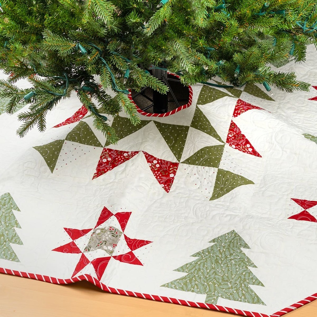 NEW: How to Finish a Christmas Tree Skirt @FatQuarterShop #quilting