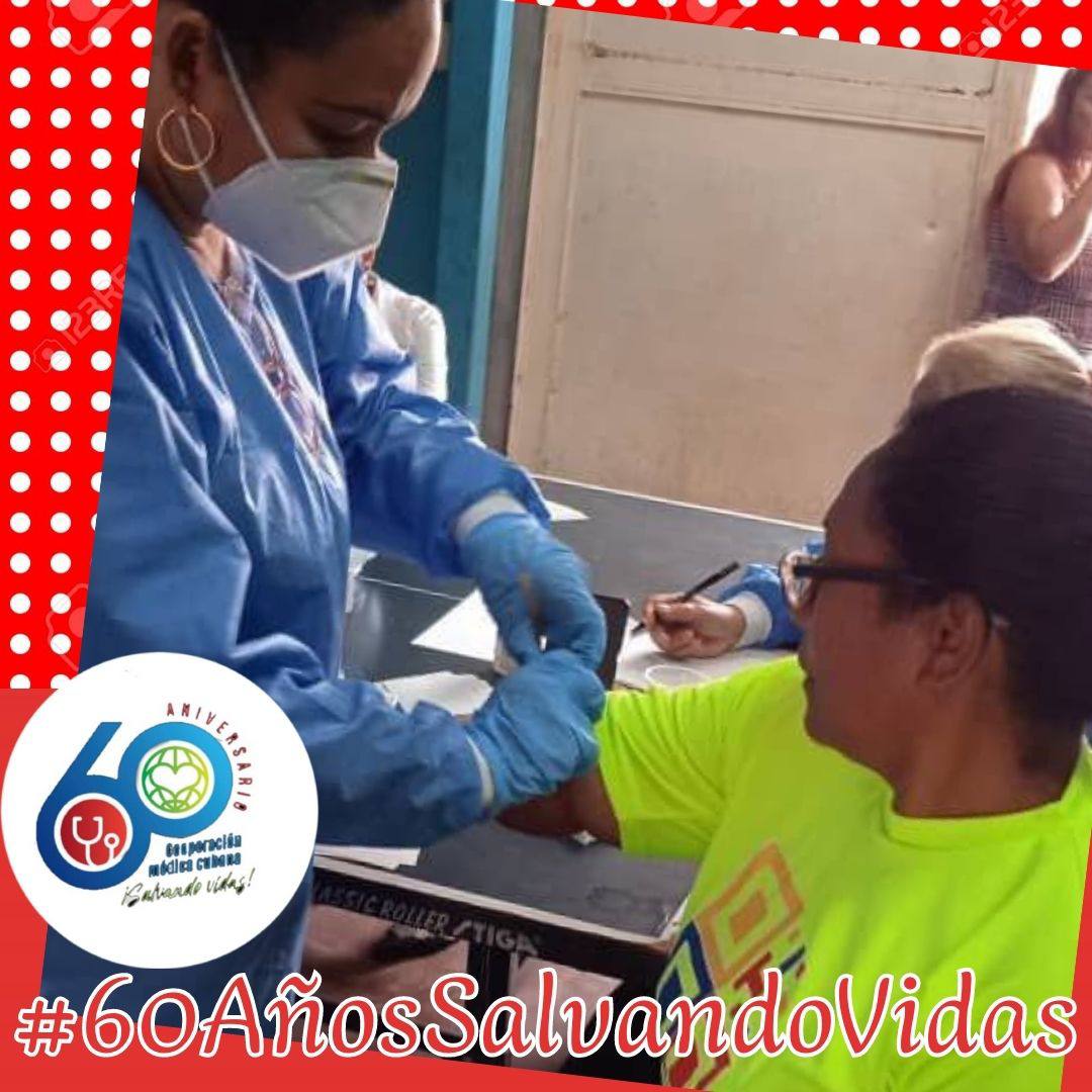 Cada colaborador desde su puesto de trabajo da lo mejor de sí para salvaguardar la salud del pueblo venezolano. #60AñosSalvandoVidas #CubaPorLaVida #CubaCoopera <a href="/cubacooperaven/">Brigada Médica Cubana en Venezuela</a> <a href="/MINSAPCuba/">Ministerio de Salud Pública de Cuba</a> <a href="/japortalmiranda/">José Angel Portal Miranda</a> <a href="/AdanVillavicen5/">Adan Villavicencio Guzmán</a> <a href="/Cubacooperabol2/">Brigada Médica 🇨🇺 Bolívar🇻🇪</a> <a href="/MinSaludVE/">MPPSalud</a> <a href="/MagaGutierrezV/">Magaly Gutiérrez Viña</a>