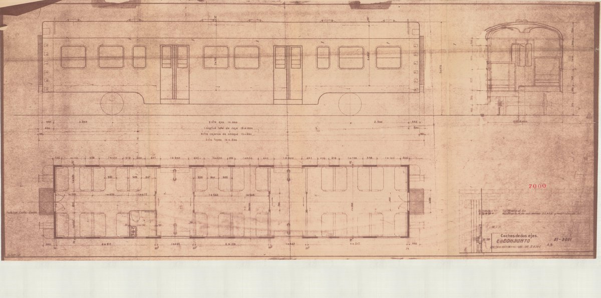 por_tren's tweet image. #Documentación 📜

#Plano de los coches &apos;&apos;Yenka&apos;&apos; de #Renfe 🚃❤️

👉💻Clica en abrir imagen en una nueva pestaña y podrás disfrutarlo en mejor calidad 

Comenta si te gustaría más contenido de este tipo... 👇

#España #History #Historia #Treness #Ferrocarril #Railway #Railfans