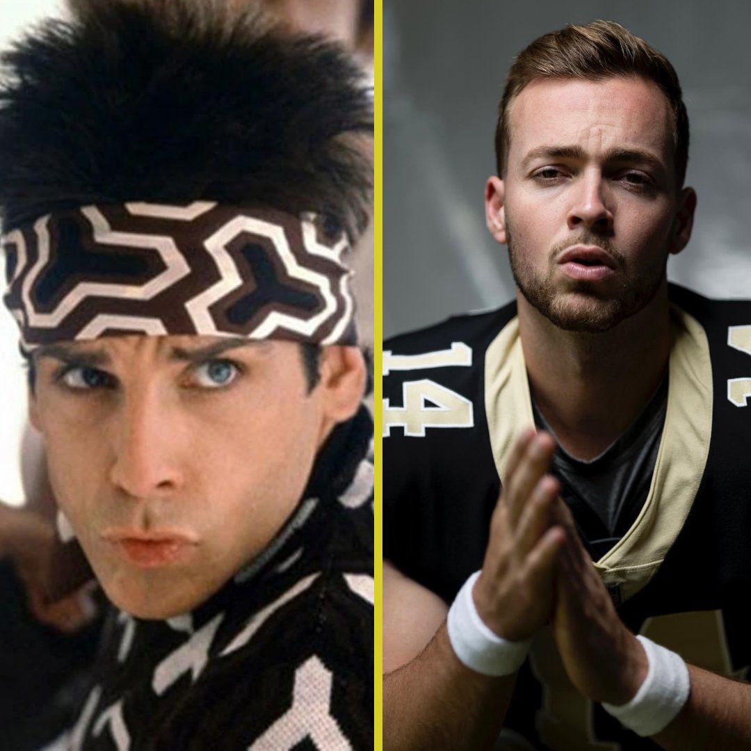 FOX8NOLA: Derek Zoolander vs. rookie Saints QB Jake Haener... Who did "blue steel" better?