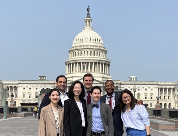 Excited to be in DC with @ASTRO_org as part of #Advocacy Day speaking to Congress about #FixingPriorAuth, #PaymentReform, and #CancerResearch$$ with amazing co-residents ☺️@LeeGraceMD @LishSmartMD @KatieLeeMDPhD @TLChaunzwaMD @DanielBRosen and #GrahamBoyd