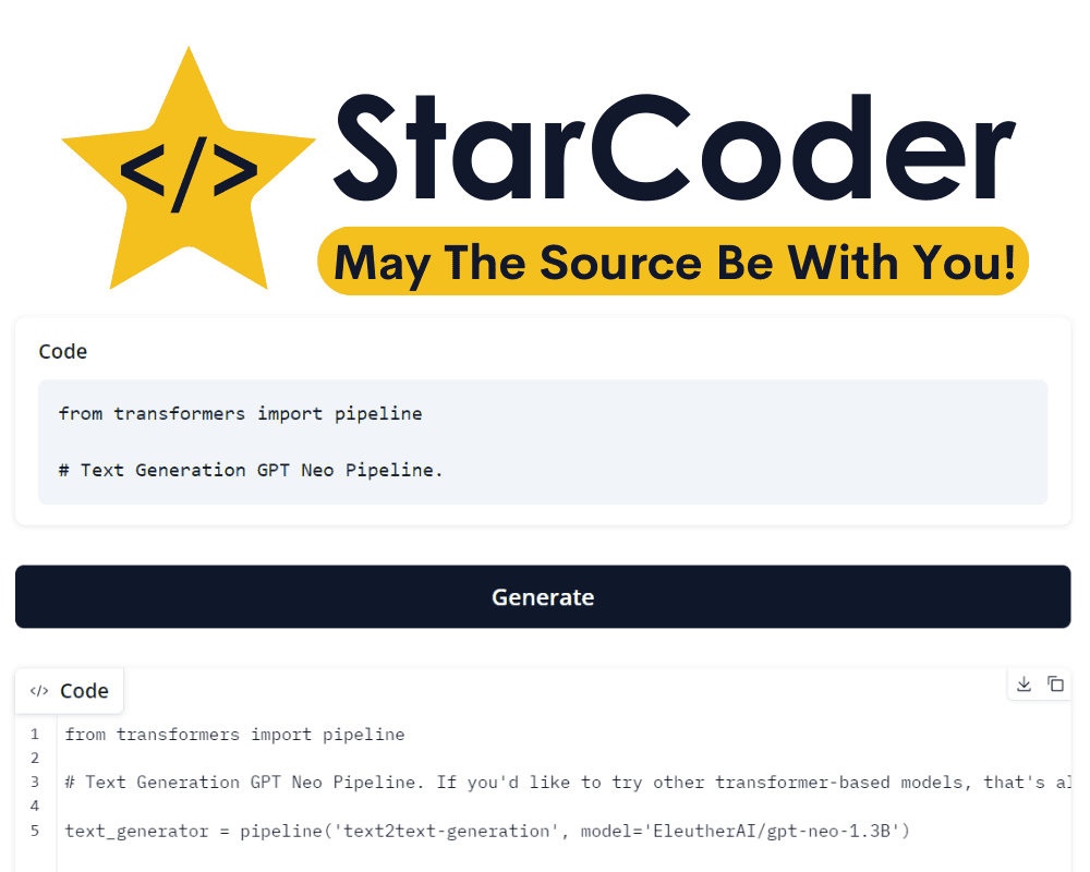 TecTaylorAmarel's tweet photo. StarCoder: The Coding Assistant That You Always Wanted https://t.co/P0tLatx2yc https://t.co/XqPFPn3Sgc