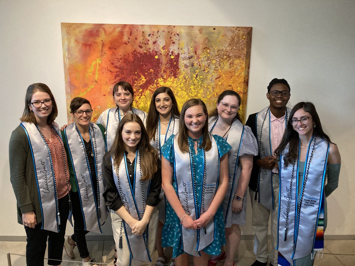 Congrats, again, to our #CharlesButtScholars who graduated ten days ago from our MA in Teaching! 🎓🎉 Thank you <a href="/CharlesButtFdn/">Charles Butt Foundation</a> <a href="/RYHTexas/">RaiseYourHandTexas</a> for the amazing opportunity for these students! Excited to see what their futures hold. ❤️ #RYHT #Classof2023 #TexasTeacher #FutureEducator