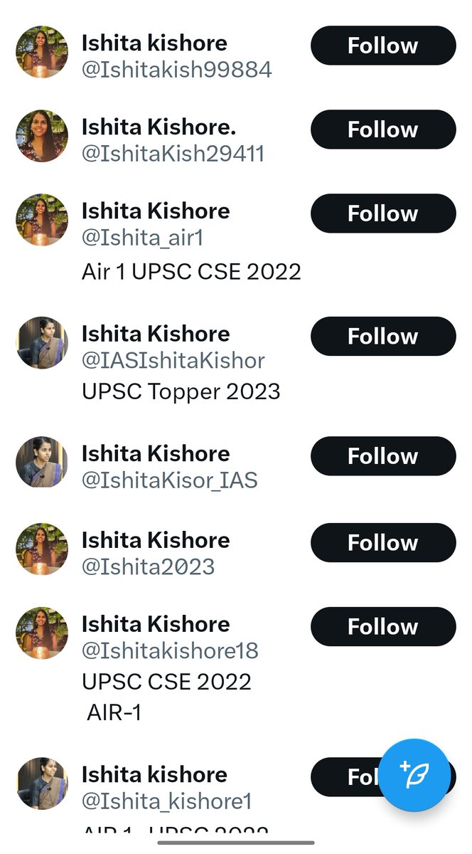 मेरे नाम का इस्तेमाल करके कई जूठे अकाउंट बनाए गए जिनसे मेरी प्राइवेसी का हनन है। इन पर आप Parody Account नाम अंकित करें।इसे मेरी सलाह तथा चेतावनी के रूप में स्वीकार करें वरना साइबर क्राइम का मामला मानते हुए आपकी शिकायत की जायेगी।

इस ट्वीट को अधिक संख्या में share करे।
#UPSC