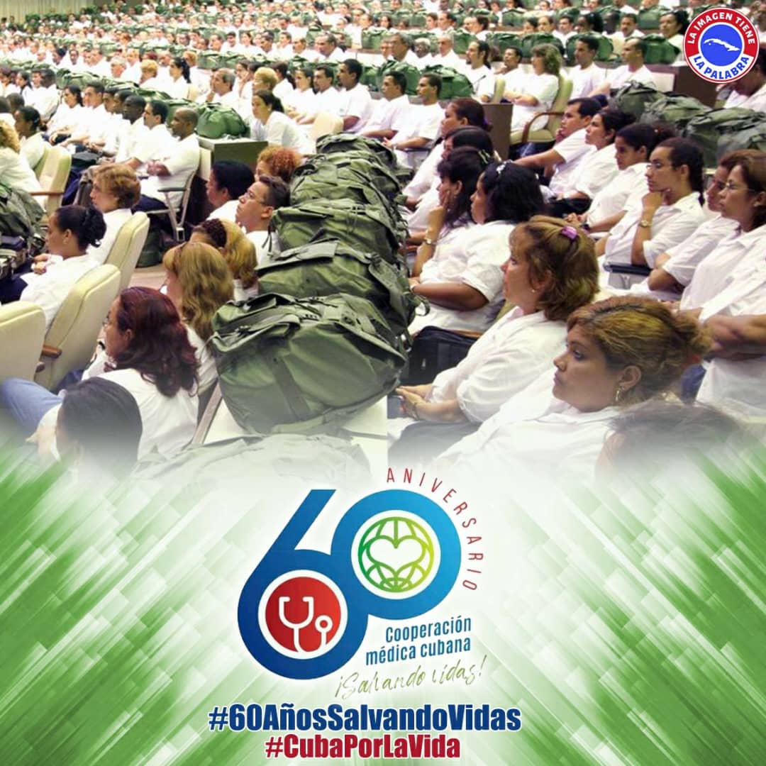 cubacooperaven's tweet photo. Las brigadas Henry Reeve desempeñan un papel ejemplar, y eso los distingue como revolucionarios, como seres humanos, y sobre todo como 
cubanos. 
#60AñosSalvandoVidas #CubaPorLaVida⚡⚡ @cubacooperaven 
@MINSAPCuba @japortalmiranda⚡⚡ https://t.co/KEE6QsiJl3