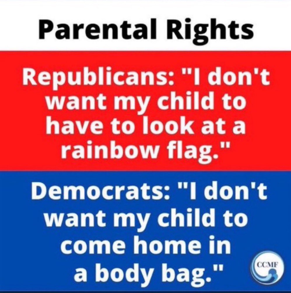 @DameScorpio Kids are being blown to unrecognizable pieces, but by all means let's make sure they don't have to see a rainbow flag. You people are pathetic! #DemVoice1 #ItsTheGuns #RepublicansAreTheProblem