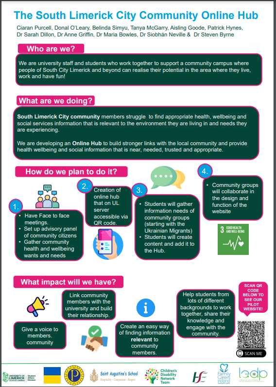 UL_Engage's tweet photo. Citizens' Assembly Shortlisted Project #8: The South Limerick City Community Online Hub City https://t.co/ozA99SMmBj #UL50 @AlliedHealthUL https://t.co/C4c2Jc4Zx3