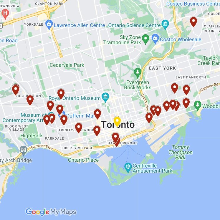 phil_arceneaux's tweet photo. Rather than making my #ICA23 presentation, I naturally built a custom map of the top 25 #Toronto breweries for all my lovely &amp; over-worked colleagues.

Hope you enjoy your annual @icahdq getaway! Don't forget to drink local when you travel! 🍻☕️🍷

Map - https://t.co/r8p0n8dNlb https://t.co/HheMZtmT0w